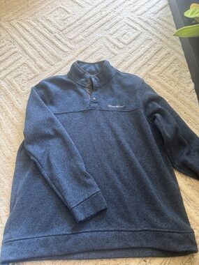 Eddie Bauer Navy Blue Pullover Crewneck Sweater